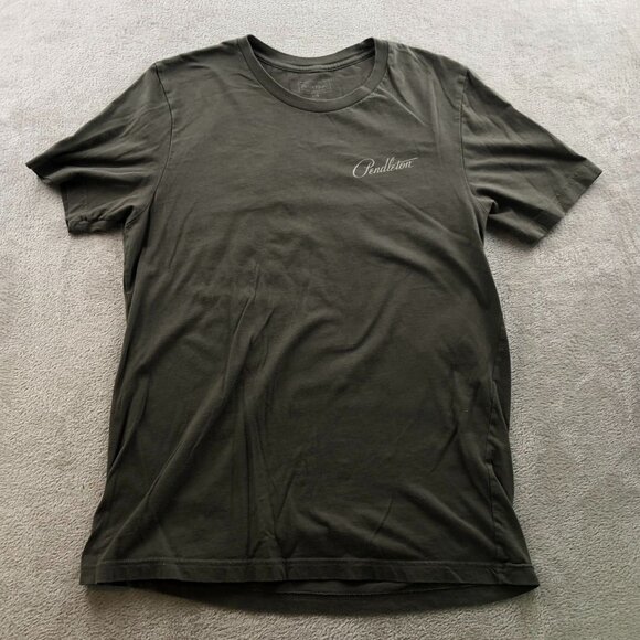 Pendleton Mens T-Shirt Large Short Sleeve Crew Neck Graphic Tee  Green Casual - Picture 7 of 8